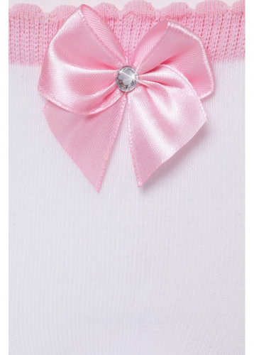 LARMINI Носки LR-S-B-SLL-S, цвет белый/розовый