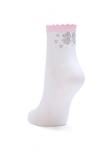 LARMINI Носки LR-S-158290, цвет белый/розовый