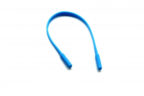 шнурок-резинка для очков детский (20 см) голубой