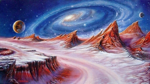 5230 Марсианский пейзаж. Алмазная мозаика