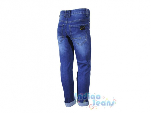 Стильные джинсы с отворотами, для мальчиков, арт. М14121