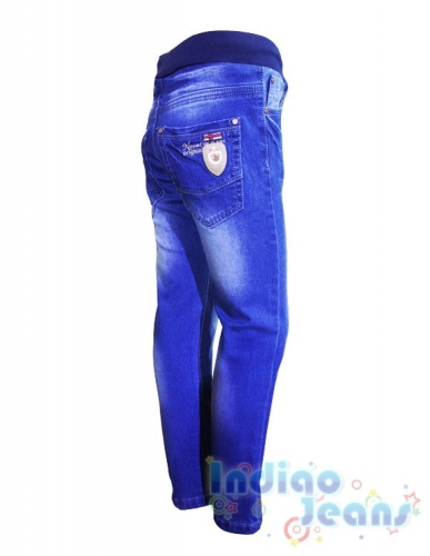  1199 р.Удобные джинсы на резинке, для мальчиков