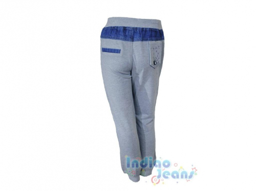Комбинированные джинсы - джоггеры, для мальчиков, арт. Е13882