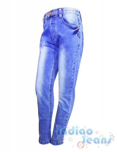 Голубые джинсы-стрейч для дмальчиков