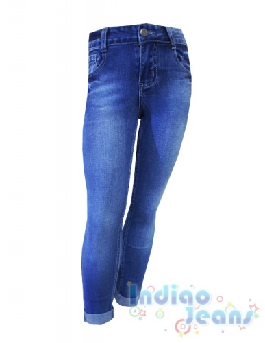 Стильные джинсы модной варки, для девочек