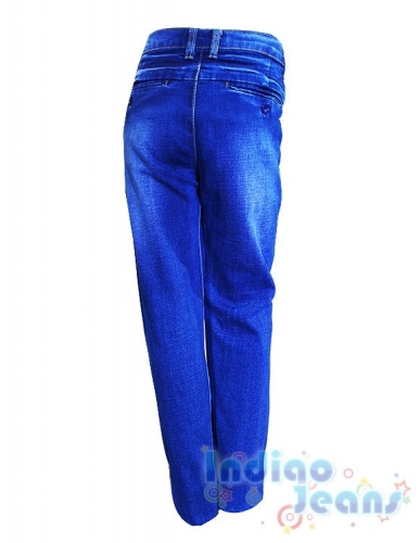  1376 р.Стильные джинсы-стрейч с прорезными карманами