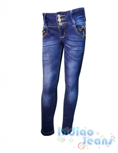  825 р.Ультрамодные джинсы с отделкой стразами и цепочками