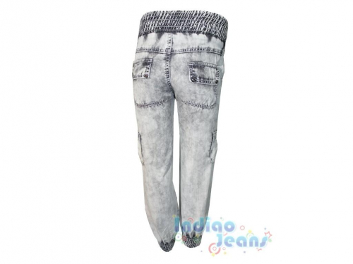  605 р. Ультрамодные облегченные джинсы для девочек