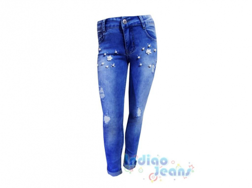  Стильные джинсы для девочек, арт. I34192
