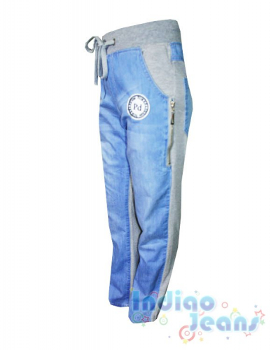  825 р.Комбинированные брюки для мальчиков