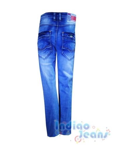 Мягкие джинсы модной варки, для мальчиков