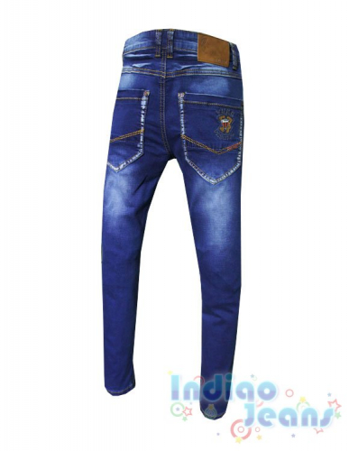 Ультрамодные джинсы-стрейч на болтах для мальчиков