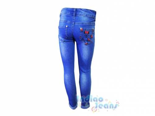 Стильные рваные джинсы для девочек