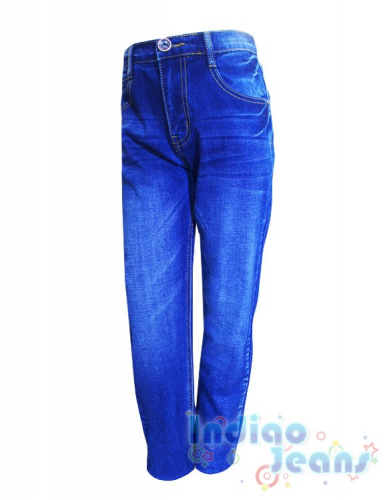  1376 р.Стильные джинсы-стрейч с прорезными карманами