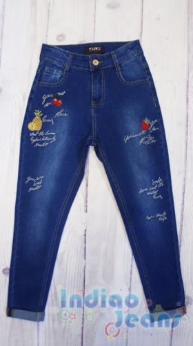 Стильные джинсы-бойфренды , для девочек