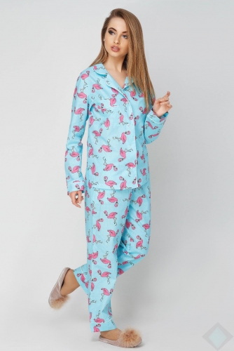 Пижама с фламинго женская
