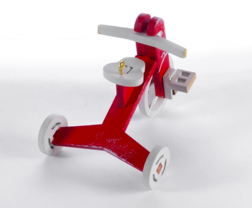 Елочная игрушка - Детский велосипед 3020 Classic White Wheels