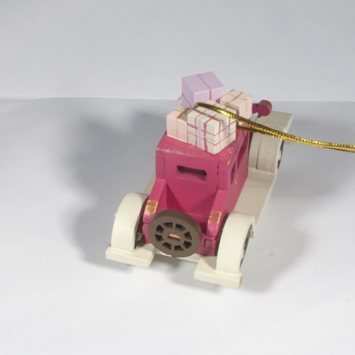 Елочная игрушка, сувенир - Машинка легковая 4010