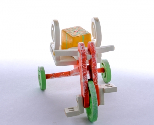 Елочная игрушка - Детский велосипед с багажником 410-3 Twirl