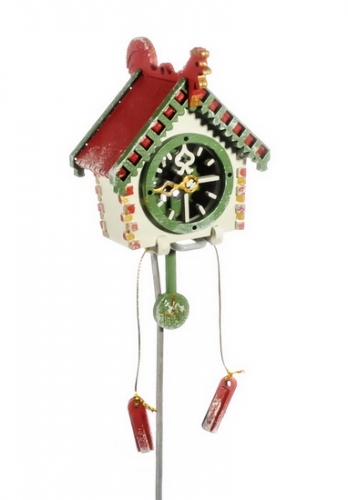 Елочная игрушка, сувенир - Часы с маятником 1013 Red Roof