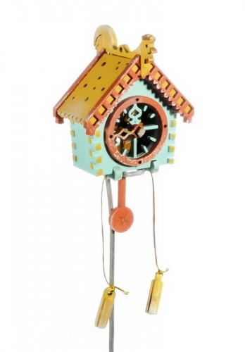 Елочная игрушка, сувенир - Часы с маятником 56GG64-25804 Apricot Roof
