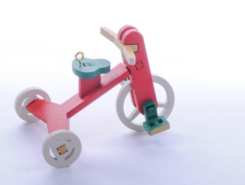 Елочная игрушка - Детский велосипед 3020 Classic Green Seat