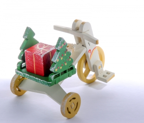 Елочная игрушка - Детский велосипед с багажником 1013 Tree