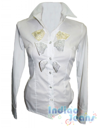  561 р.Белая блузка для девочек