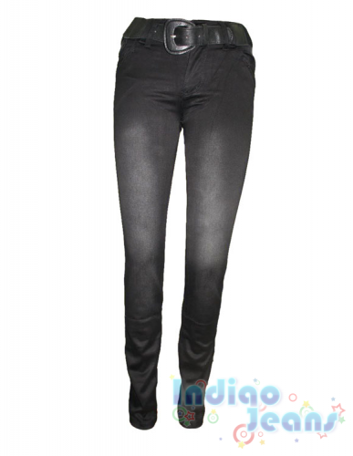  825 р.Черные джинсы-стрейч для девочек