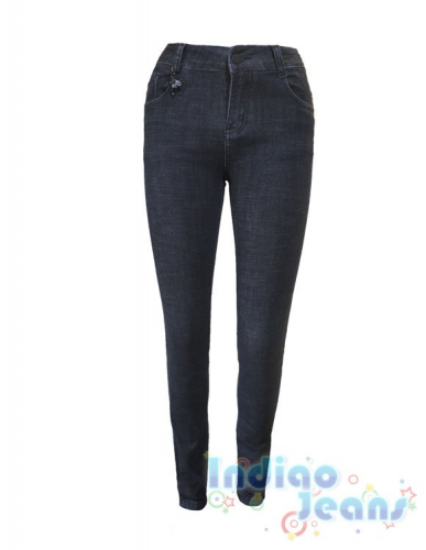 Черно-серые джинсы для девочек