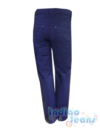 Синие утепленные брюки для мальчиков, арт. BY1535.