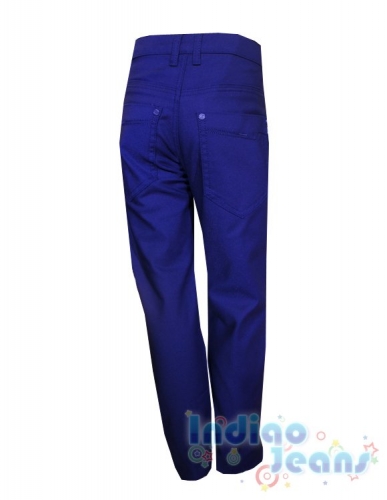  1430 р.Синие утепленные брюки для мальчиков, арт. BY8301.