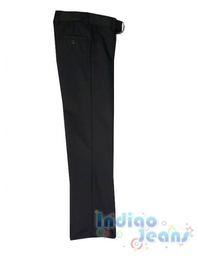  682 р.Школьные классические брюки-стрейч для мальчиков, ремень в комплекте