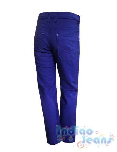  1430 р.Синие утепленные брюки для мальчиков, арт. BY8299.
