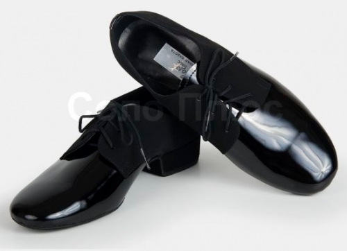 Мужские туфли Черный лак Стандарт Solo S203