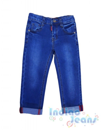 Стильные зауженные джинсы-стрейч  для мальчиков