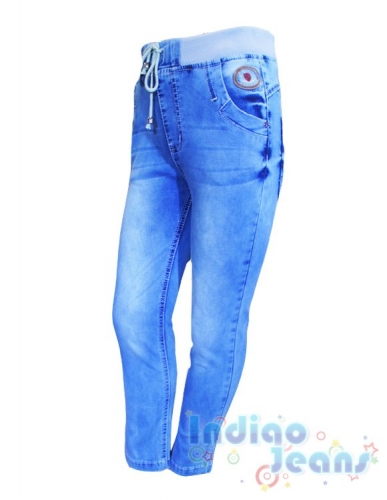  1056 р.Облегченные светлые джинсы для мальчиков, арт. М11427.