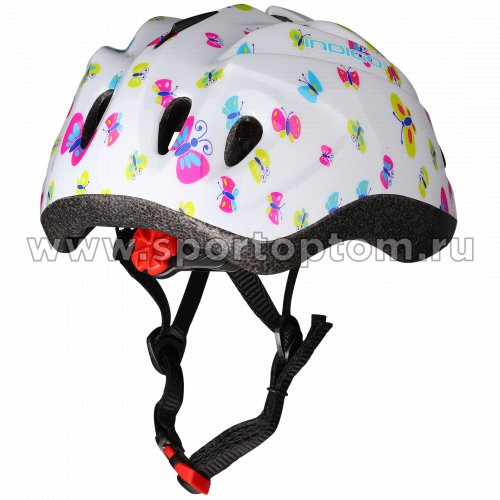 Шлем велосипедный детский INDIGO BUTTERFLY 10 вентиляционных отверстий IN072