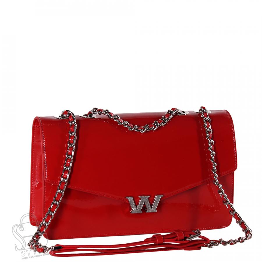 Сумка женская кожаная 945TH red Polina&Eiterou/30