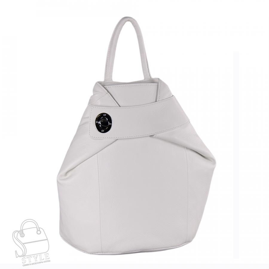 Рюкзак женский кожаный 18149 p.white Polina&Eiterou/50(дефект)