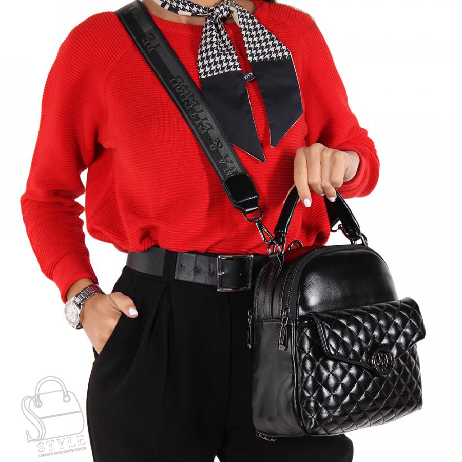 Рюкзак женский 3359-01 black Polina&Eiterou/50