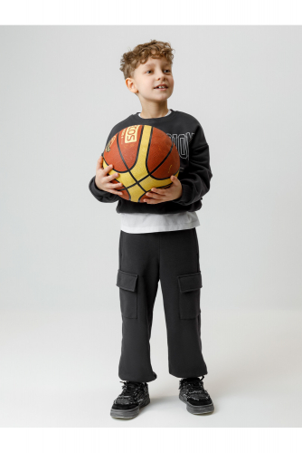 Crockid Брюки КР 400854 антрацитовый 3902 к594 Crockid