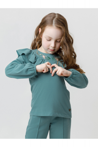 Crockid Блузка КР 302818 бирюзовый тон к629 Crockid