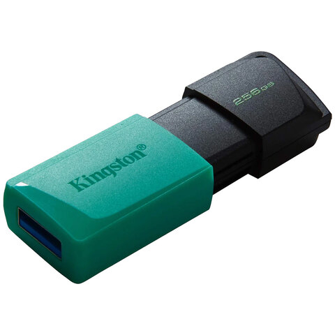 Флеш-диск 256GB KINGSTON DataTraveler Exodia M, разъем USB 3.2, черный/зеленый, DTXM/256GB, 513783