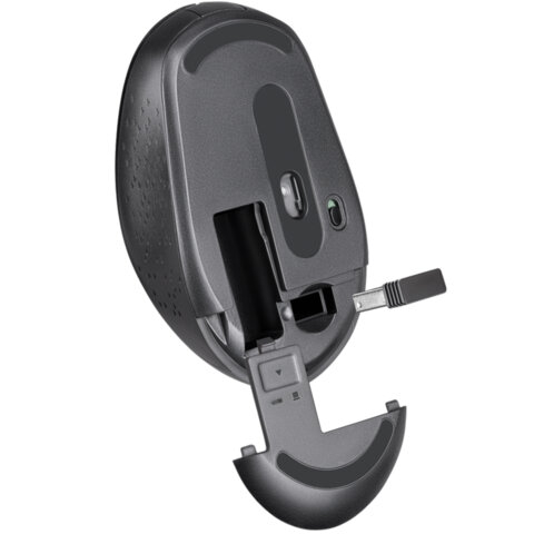 Мышь беспроводная DEFENDER Auris MB-027, USB, 3 кнопки + 1 колесо-кнопка, оптическая, черная, 52027, 513818