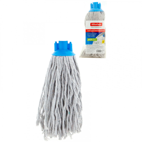 Насадка МОП для швабры OfficeClean Professional веревочная, хлопок, ворс 26см, 180г 271107