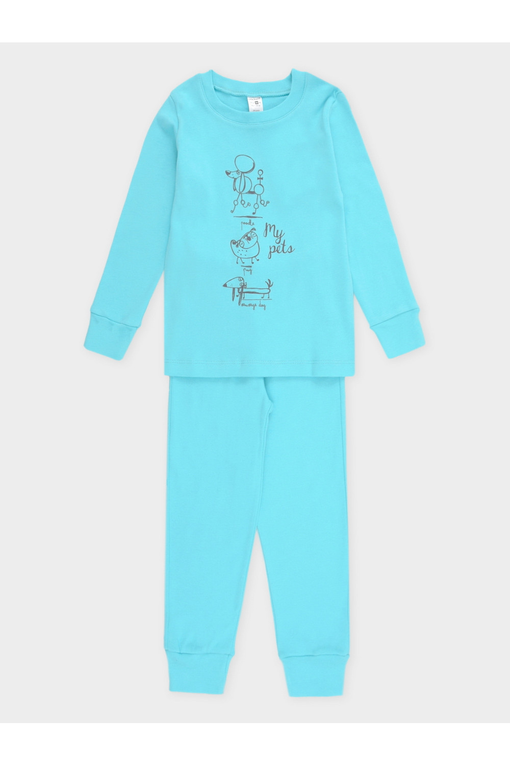 Crockid Пижама КП 1586 зеленая бирюза Crockid