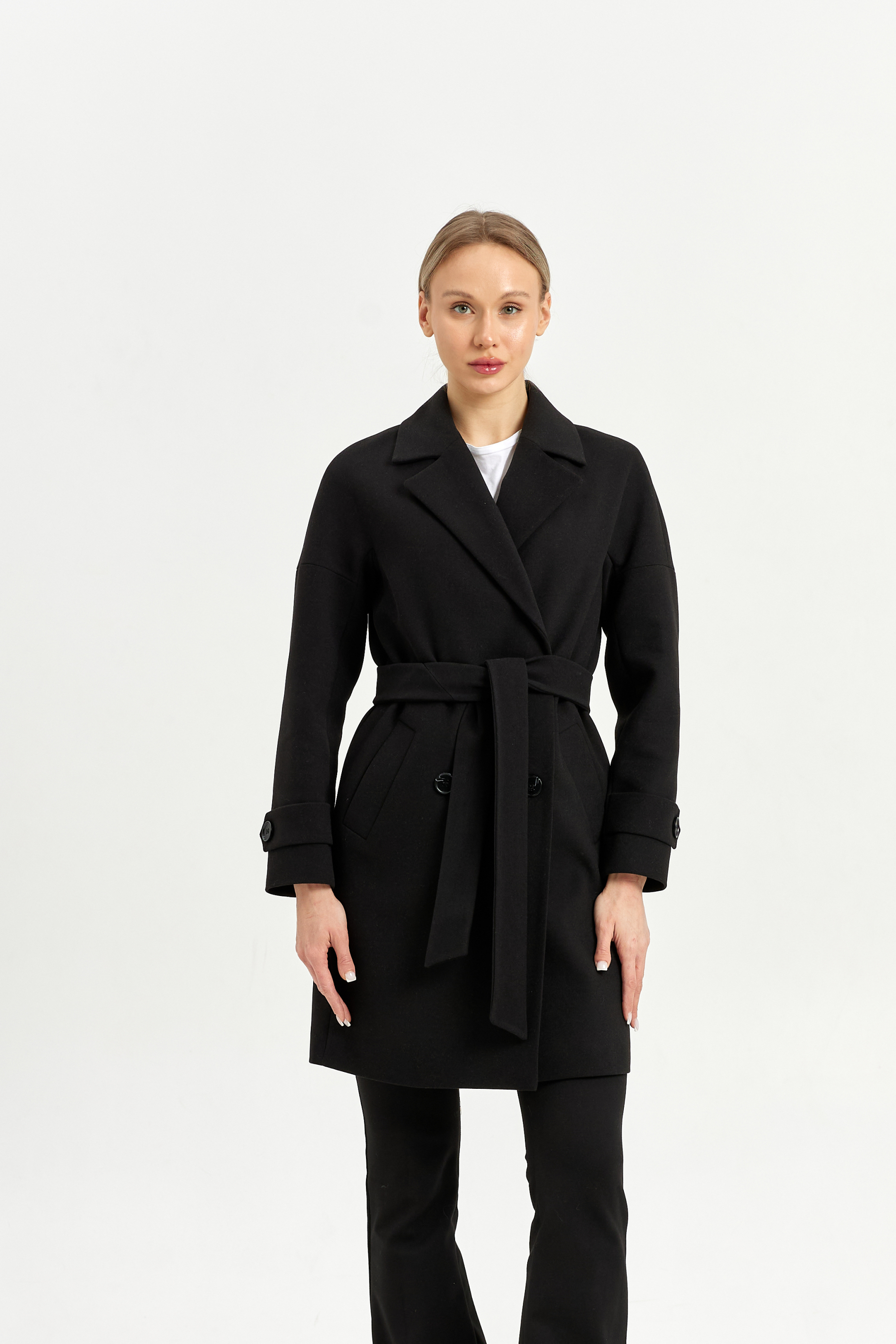 Пальто женское демисезонное 22970 (черный)