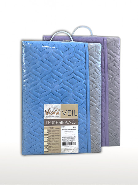 Покрывала из микрофибры (ультрастеп) ПМ-109 белый-мята