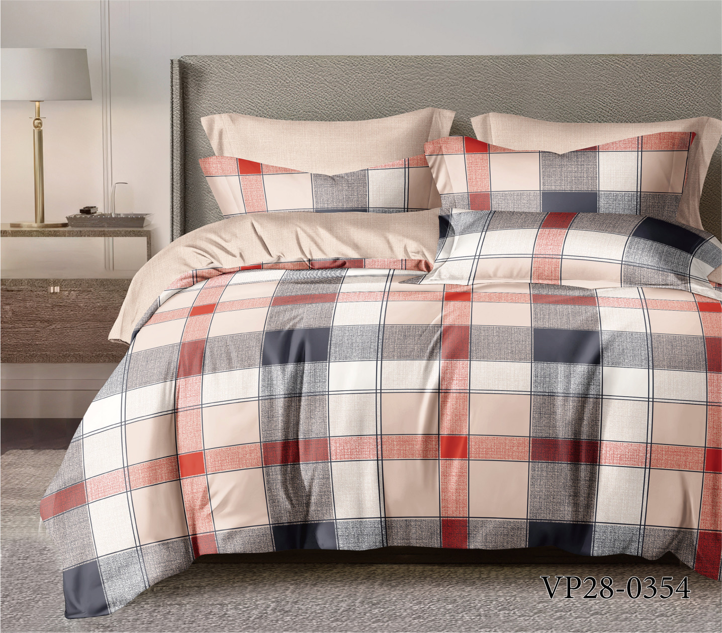 Постельное белье Зима-Лето из поплина с окантовкой ЗЛПО28-1454